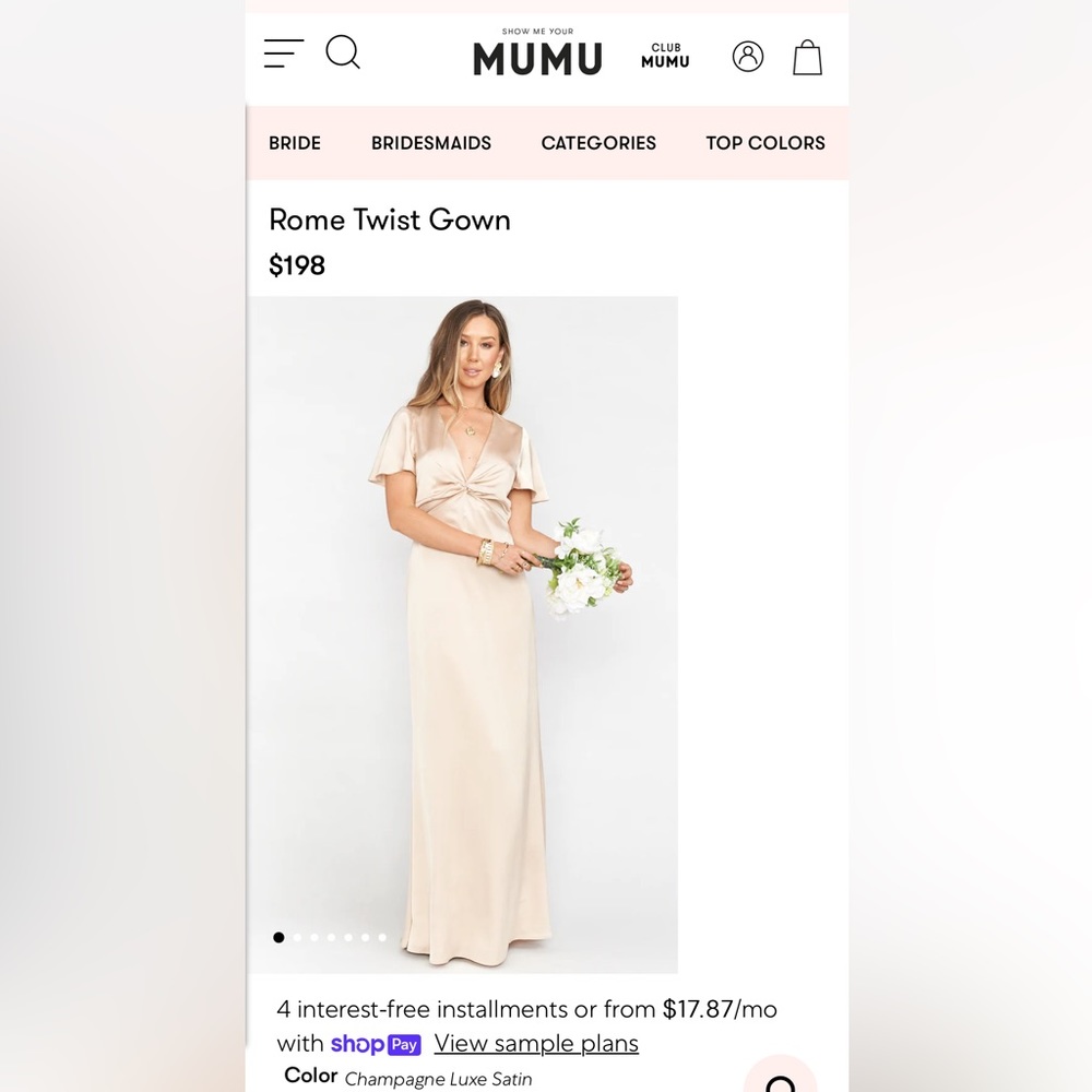 Show Me Your MuMu Rome twist gown